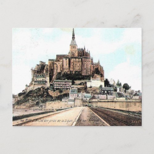 Old Postcard _ Mont_St_Michel Manche Normandie