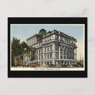 Old Postcard, Montreal, Court House Postcard