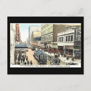 Old Postcard, Montreal, St Catherine Street Postcard