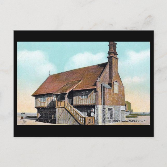 Old Postcard - Moot Hall, Aldeburgh, Suffolk (Front)