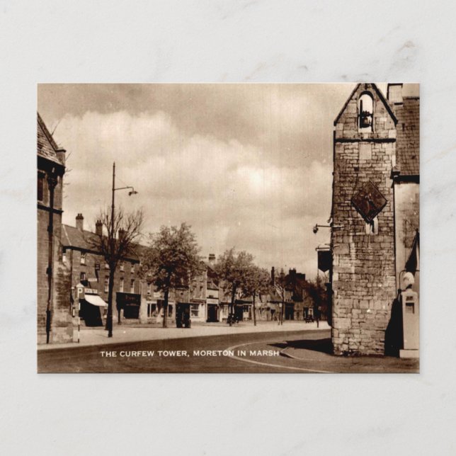 Old Postcard - Moreton-in-Marsh, Gloucestershire (Front)