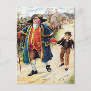 Old Postcard - Mr Bumble and Oliver