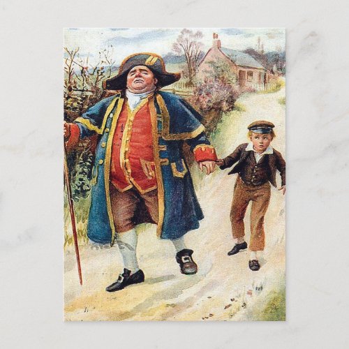 Old Postcard _ Mr Bumble and Oliver