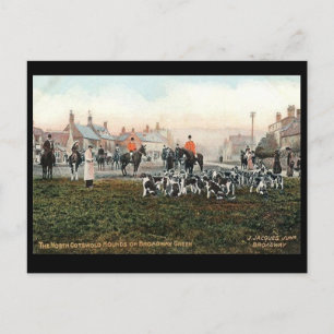 Old Postcard - N Cotswolds Hounds, Broadway