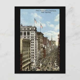 Old Postcard, New York City, 5th Avenue Postcard