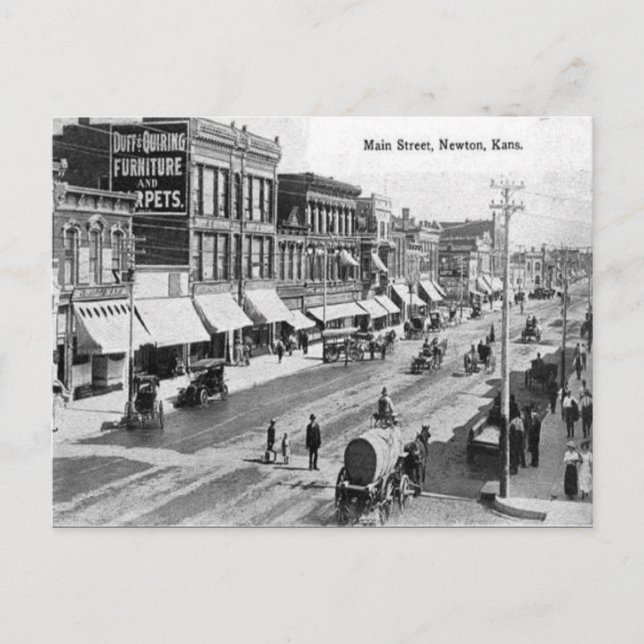 Old Postcard - Newton, Kansas (Front)