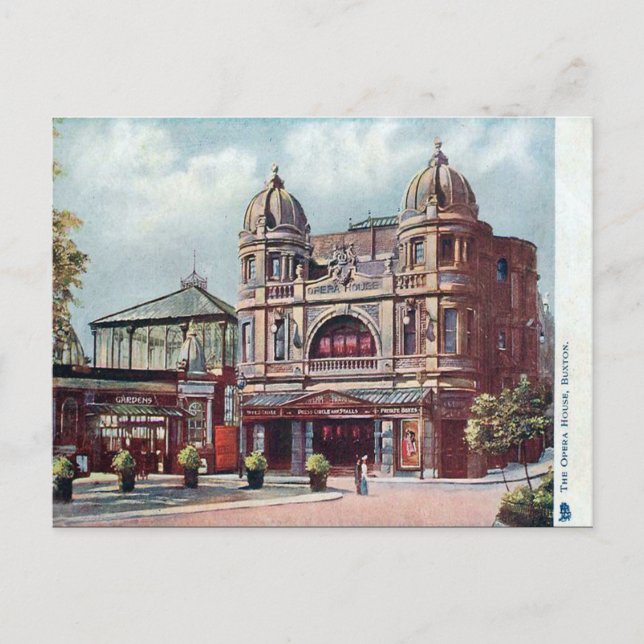 Old Postcard - Opera House, Buxton, Derbyshire. (Front)