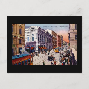 Old Postcard, Palermo, Sicily Postcard