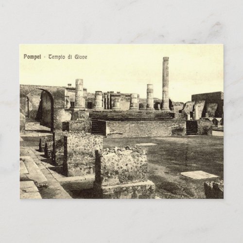 Old Postcard _ Pompei Tempio di Giove