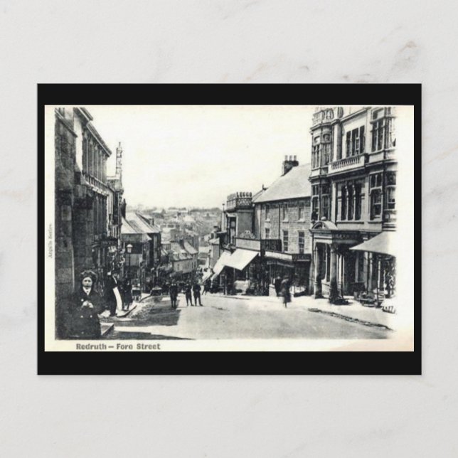 Old Postcard - Redruth, Cornwall (Front)