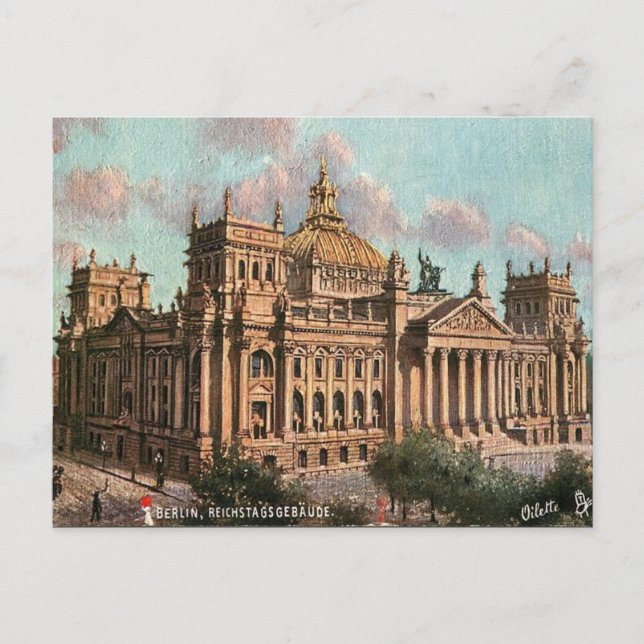 Old Postcard - Reichstag, Berlin (Front)
