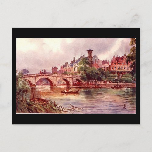 Old Postcard _ Richmond Bridge