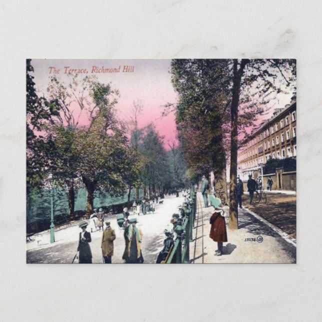 Old Postcard - Richmond Hill, London (Front)