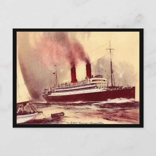 Old Postcard _ RMS Caronia Cunard Line