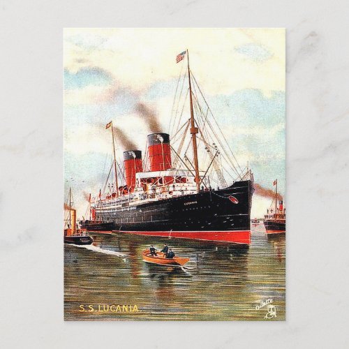 Old Postcard _ RMS Lucania