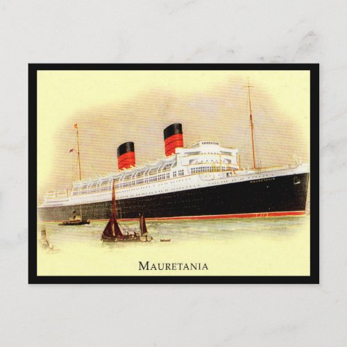 Old Postcard _ RMS Mauretania