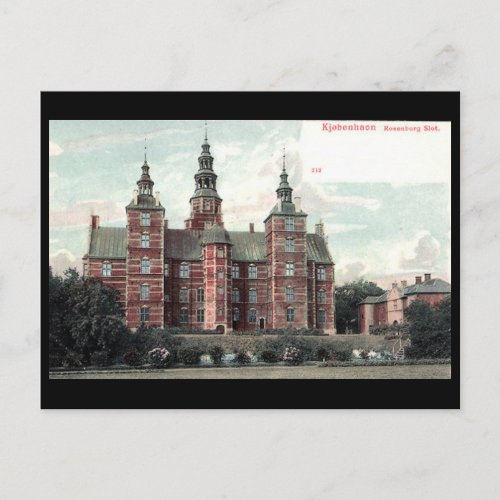 Old Postcard _ Rosenborg Castle Copenhagen