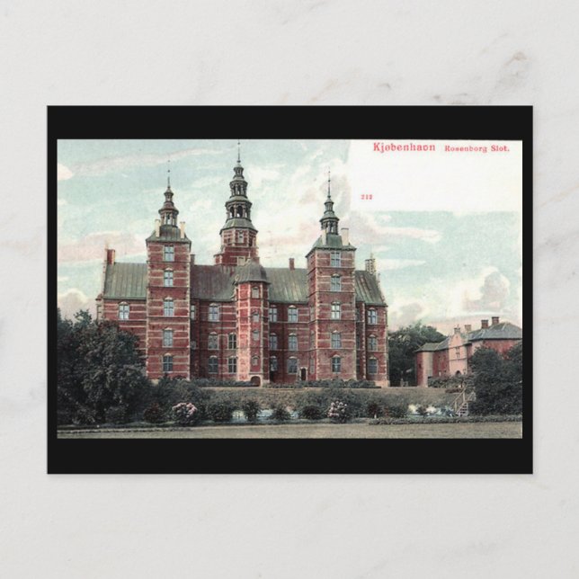 Old Postcard - Rosenborg Castle, Copenhagen (Front)