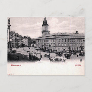 Old Postcard - Royal Castle, Warsaw, Poland