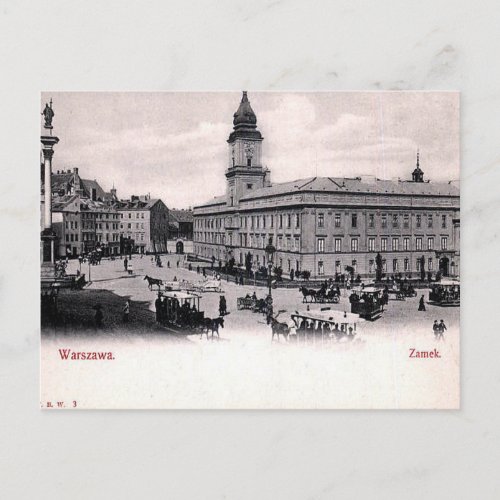 Old Postcard _ Royal Castle Warsaw Poland