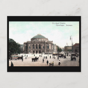 Old Postcard - Royal Theatre, Copenhagen