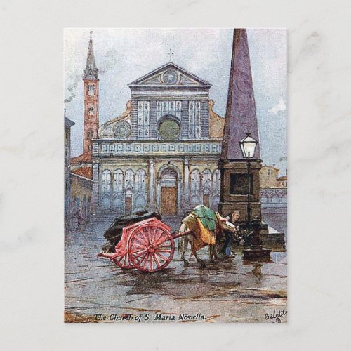 Old Postcard _ S Maria Novella Florence