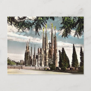 Old Postcard - Sagrada Familia, Barcelona
