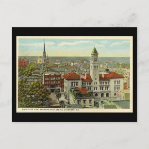 Old Postcard, Savannah, Georgia, USA Postcard
