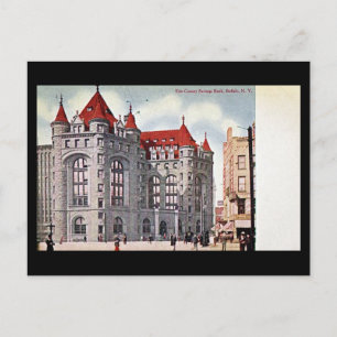 Old Postcard - Savings Bank, Buffalo, NY