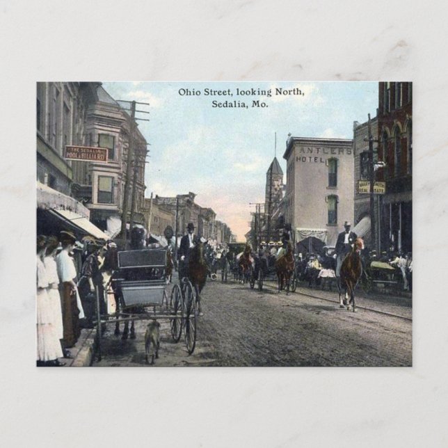 Old Postcard - Sedalia, Missouri, USA (Front)