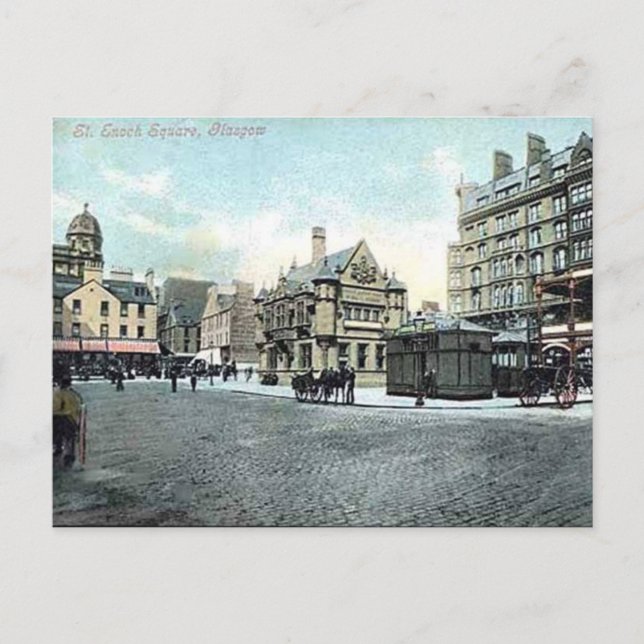 Old Postcard - St Enoch Square, Glasgow (Front)