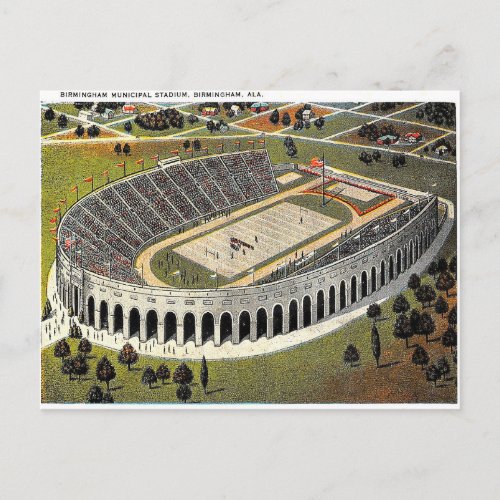 Old Postcard _ Stadium Birmingham Alabama