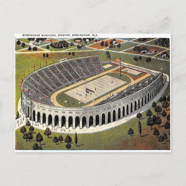 Old Postcard - Stadium, Birmingham, Alabama (Front)