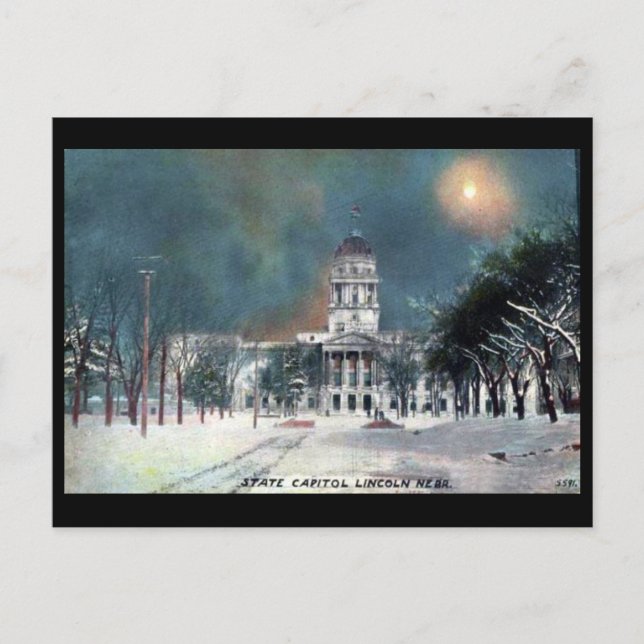 Old Postcard - State Capitol, Lincoln, Nebraska (Front)