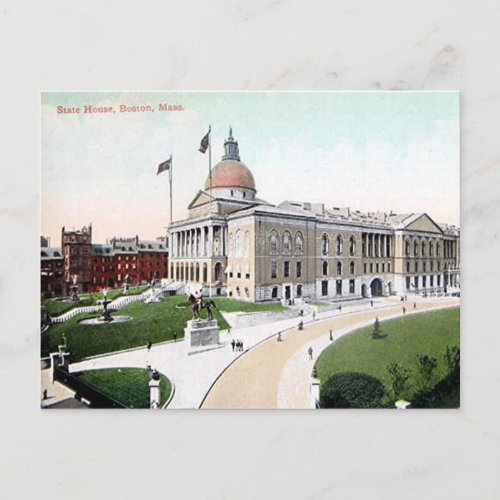 Old Postcard _ State House Boston Mass