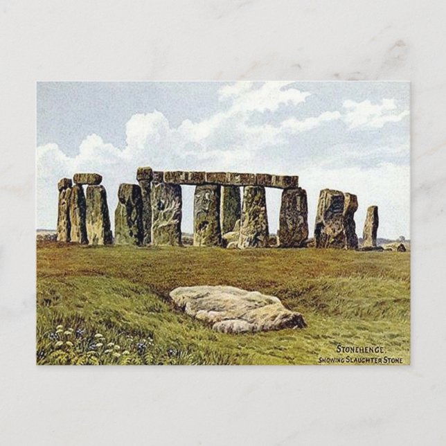 Old Postcard - Stonehenge, Wiltshire (Front)