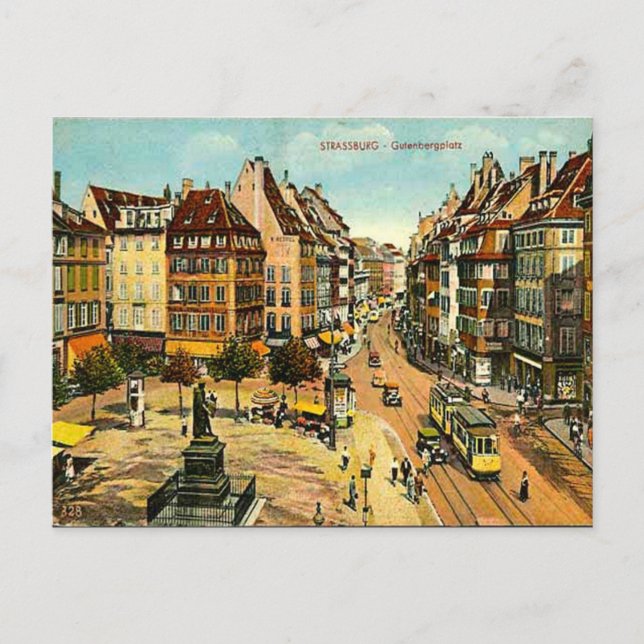 Old Postcard - Strasbourg, France (Front)