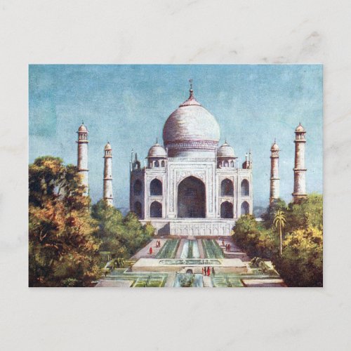 Old Postcard _ Taj Mahal Agra India