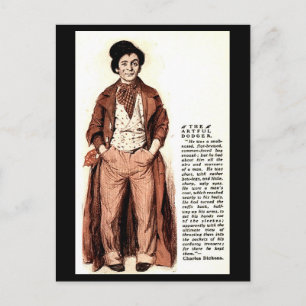Old Postcard - The Artful Dodger - Oliver Twist