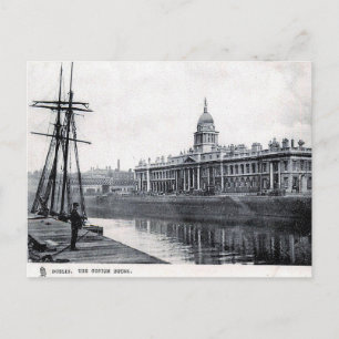Old Postcard - The Custom House, Dublin