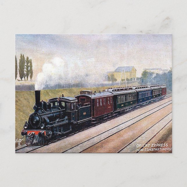 Old Postcard - The Orient Express (Front)