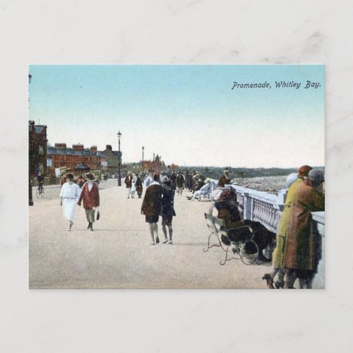 Old Postcard _ The Promenade Whitley Bay