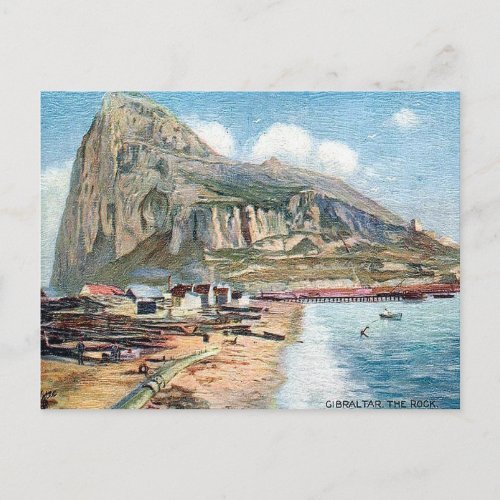 Old Postcard _ The Rock of Gibraltar