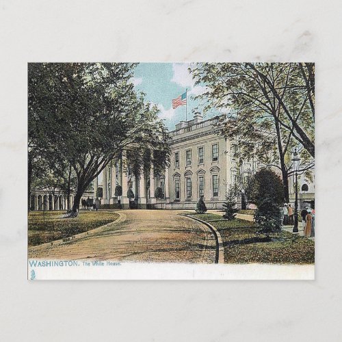 Old Postcard _ The White House Washington DC