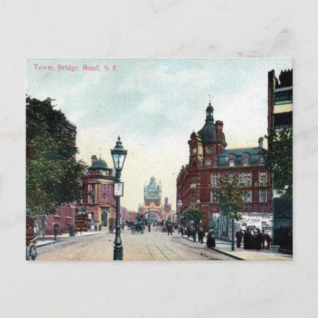 Old Postcard - Tower Bridge Rd, London (Front)