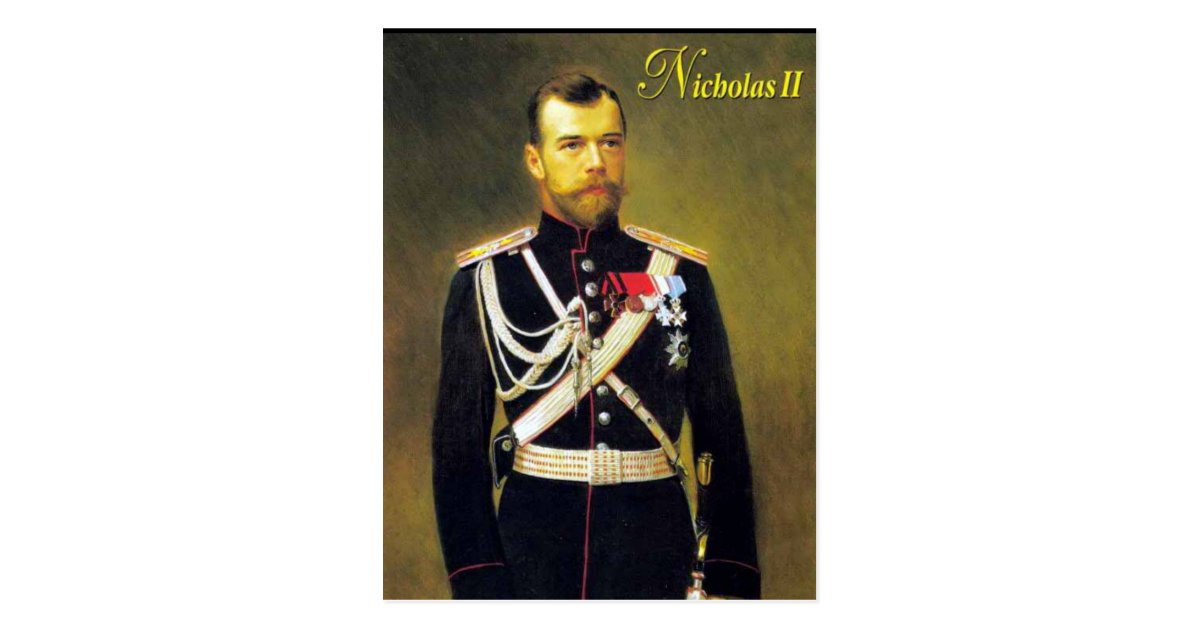 Old Postcard Tsar Nicholas Ii