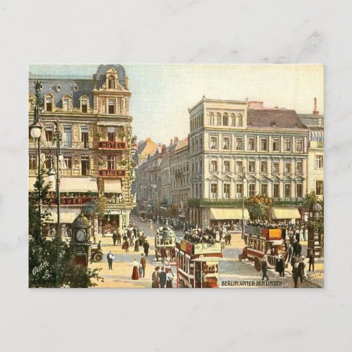 Old Postcard _ Unter den Linden Berlin