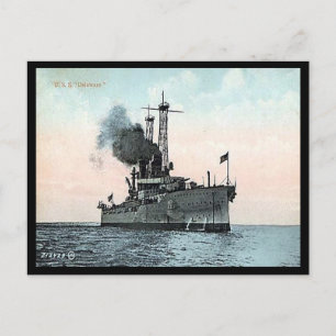 Old Postcard - US Battleship "Delaware".