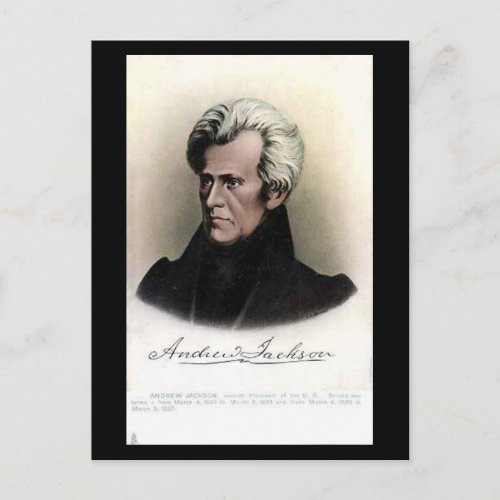 Old Postcard _ US President Andrew Jackson