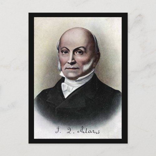 Old Postcard _ US President John Quincy Adams